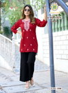 Colors Vol 1 By Passion Tree Rayon Plain Embroidery Ladies Top Exporters In India